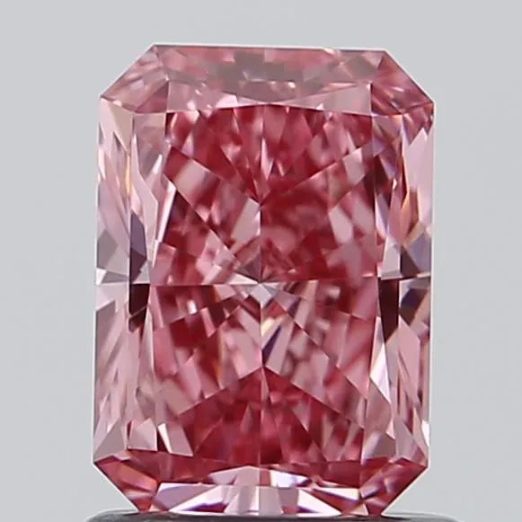 1.01ct Radiant Lab Grown Diamond (Colour Fancy Vivid Pink, Clarity VVS2, IGI Certified)