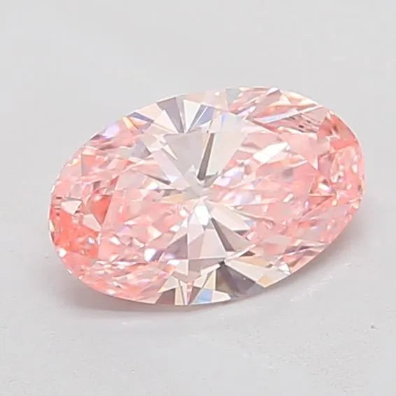 1.02ct Oval Lab Grown Diamond (Colour Fancy Vivid Pink, Clarity VS1, IGI Certified)