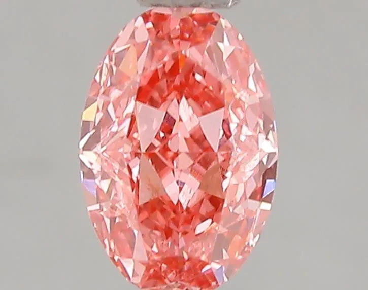 1.06ct Oval Lab Grown Diamond (Colour Fancy Vivid Pink, Clarity VVS2, IGI Certified)