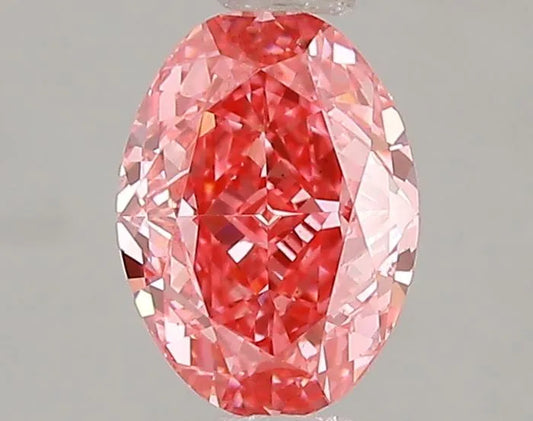 1.07ct Oval Lab Grown Diamond (Colour Fancy Vivid Pink, Clarity VS1, IGI Certified)