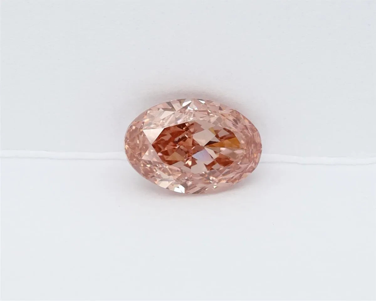 1.07ct Oval Lab Grown Diamond (Colour Fancy Vivid Pink, Clarity VVS2, IGI Certified)