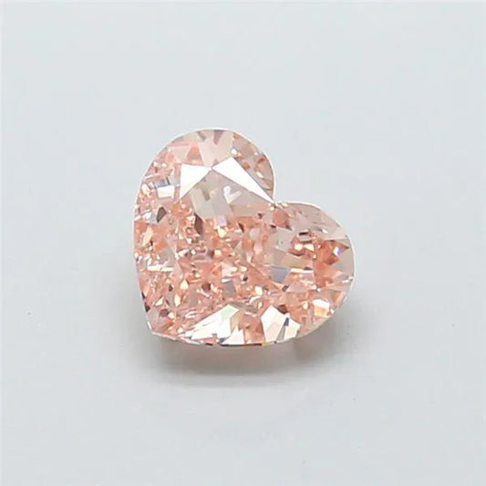 1.11ct Heart Lab Grown Diamond (Colour Fancy Light Pinkish Brown, Clarity VS1, IGI Certified)
