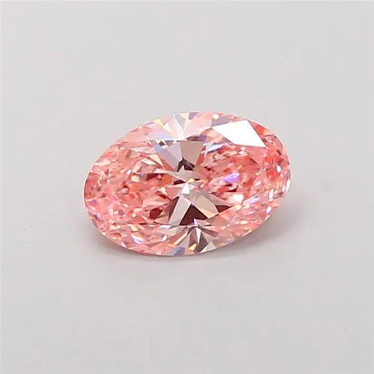 1.11ct Oval Lab Grown Diamond (Colour Fancy Vivid Pink, Clarity VVS2, IGI Certified)
