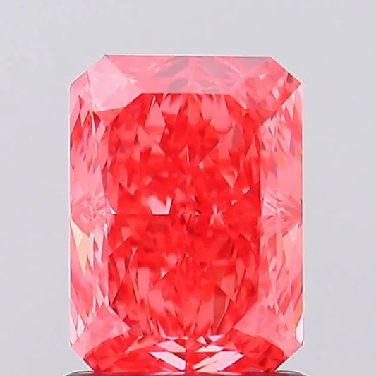 1.14ct Radiant Lab Grown Diamond (Colour Fancy Vivid Pink, Clarity VS1, IGI Certified)
