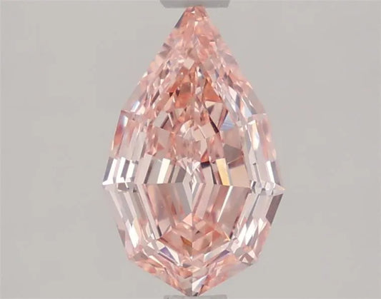 1.22ct Pear Lab Grown Diamond (Colour Fancy Intense Pink, Clarity VVS2, IGI Certified)