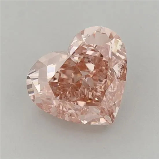 1.25ct Heart Lab Grown Diamond (Colour Fancy Vivid Pink, Clarity VS1, IGI Certified)