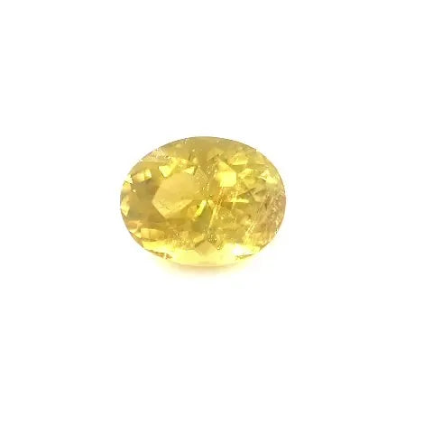 1.30ct Oval Natural Tourmaline (Colour Yellow, Clarity Slightly Included, Cut Faceted)
