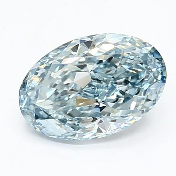 1.39ct Oval Lab Grown Diamond (Colour Fancy Intense Blue, Clarity VS1, IGI Certified)