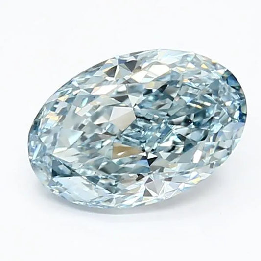 1.39ct Oval Lab Grown Diamond (Colour Fancy Intense Blue, Clarity VS1, IGI Certified)