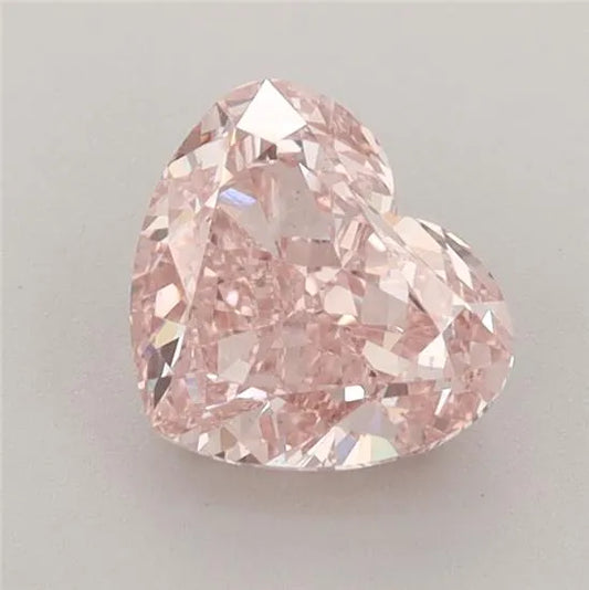 1.42ct Heart Lab Grown Diamond (Colour Fancy Intense Pink, Clarity VS2, IGI Certified)
