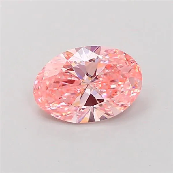 1.44ct Oval Lab Grown Diamond (Colour Fancy Vivid Pink, Clarity VVS2, IGI Certified)