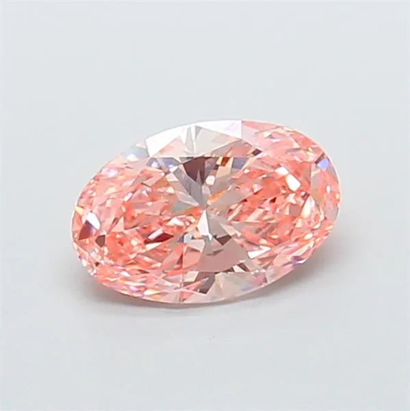 1.50ct Oval Lab Grown Diamond (Colour Fancy Intense Pink, Clarity VVS2, IGI Certified)