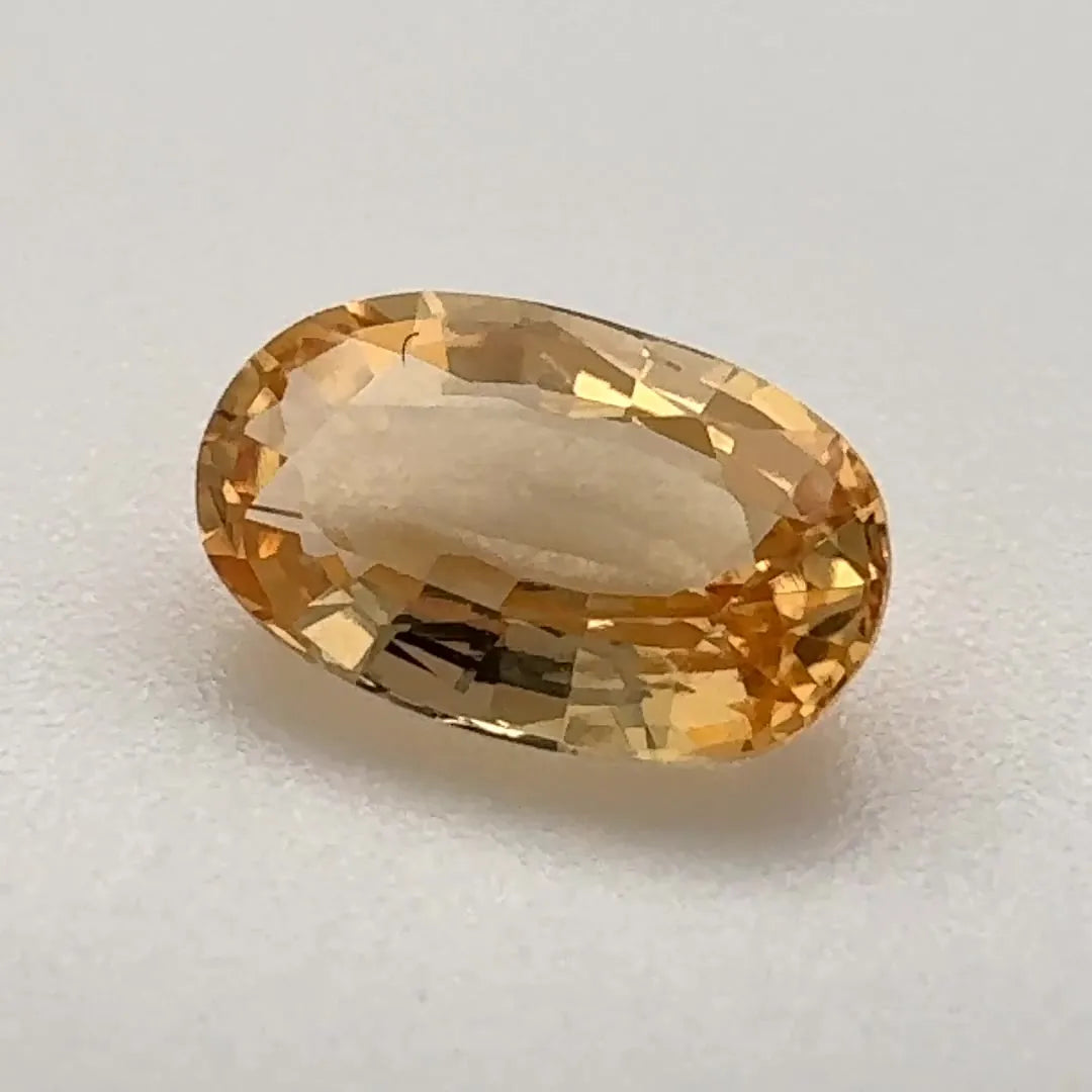 1.50ct Oval Natural Topaz (Colour Orange, Clarity Eye Clean, Cut Faceted)