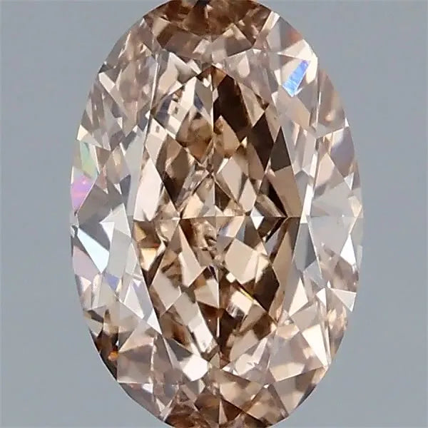 1.51ct Oval Lab Grown Diamond (Colour Fancy Brown, Clarity VS1, IGI Certified)