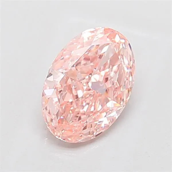 1.51ct Oval Lab Grown Diamond (Colour Fancy Vivid Pink, Clarity VVS2, IGI Certified)