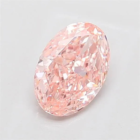 1.51ct Oval Lab Grown Diamond (Colour Fancy Vivid Pink, Clarity VVS2, IGI Certified)