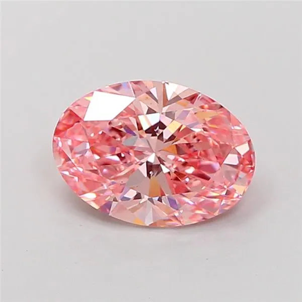 1.52ct Oval Lab Grown Diamond (Colour Fancy Vivid Pink, Clarity VS1, IGI Certified)