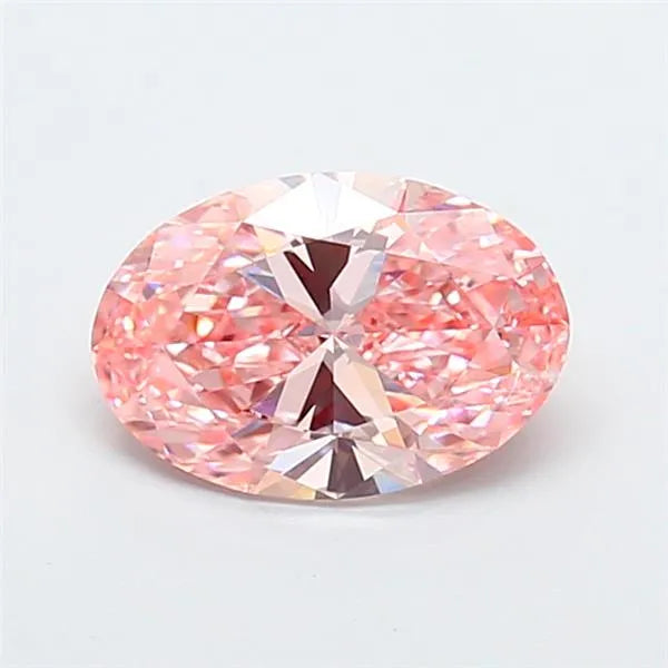 1.53ct Oval Lab Grown Diamond (Colour Fancy Intense Pink, Clarity VS1, IGI Certified)