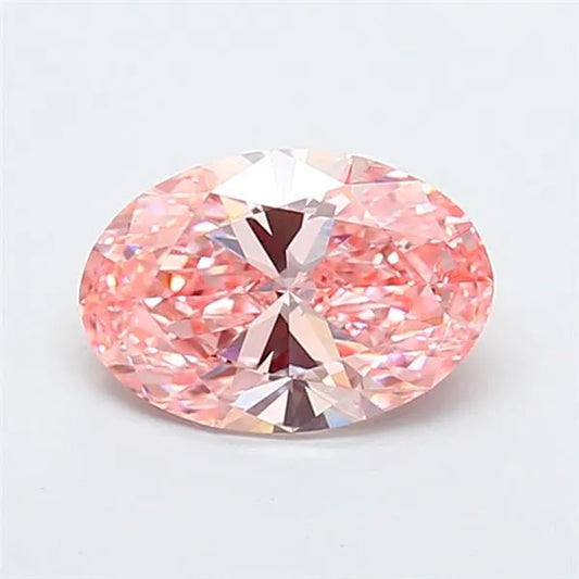 1.53ct Oval Lab Grown Diamond (Colour Fancy Intense Pink, Clarity VS1, IGI Certified)