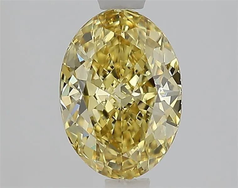 1.54ct Oval Lab Grown Diamond (Colour Fancy Intense Yellow, Clarity VVS2, IGI Certified)
