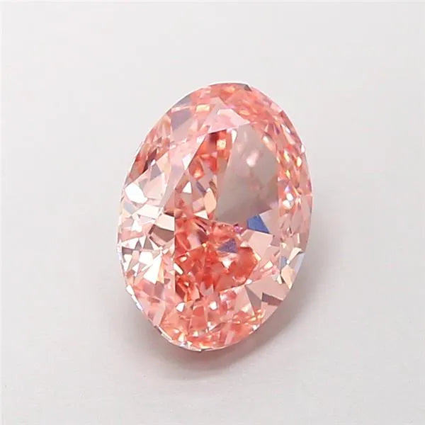 1.63ct Oval Lab Grown Diamond (Colour Fancy Vivid Pink, Clarity VVS2, IGI Certified)