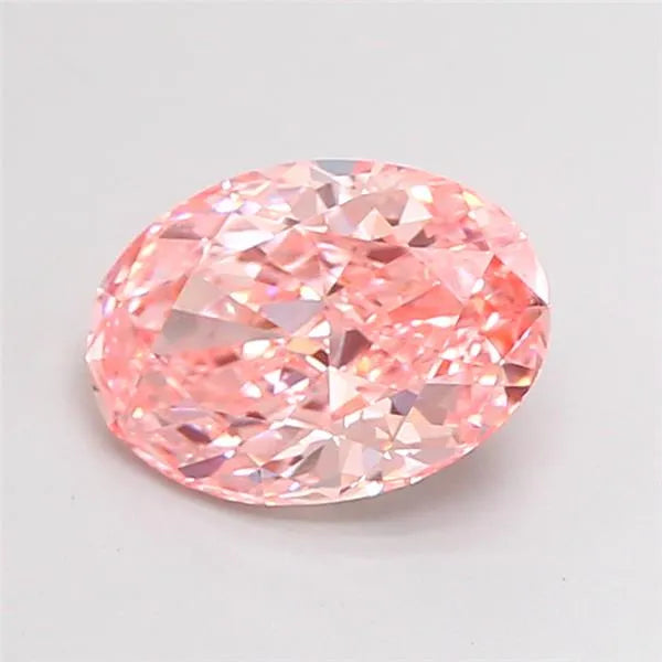 1.65ct Oval Lab Grown Diamond (Colour Fancy Vivid Pink, Clarity VS1, IGI Certified)