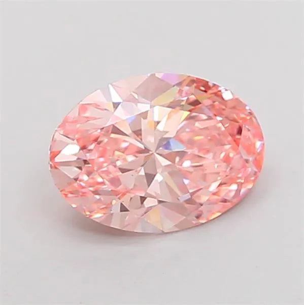1.70ct Oval Lab Grown Diamond (Colour Fancy Vivid Pink, Clarity VS1, IGI Certified)