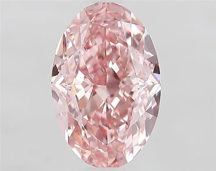1.70ct Oval Lab Grown Diamond (Colour Fancy Vivid Pink, Clarity VS1, IGI Certified)
