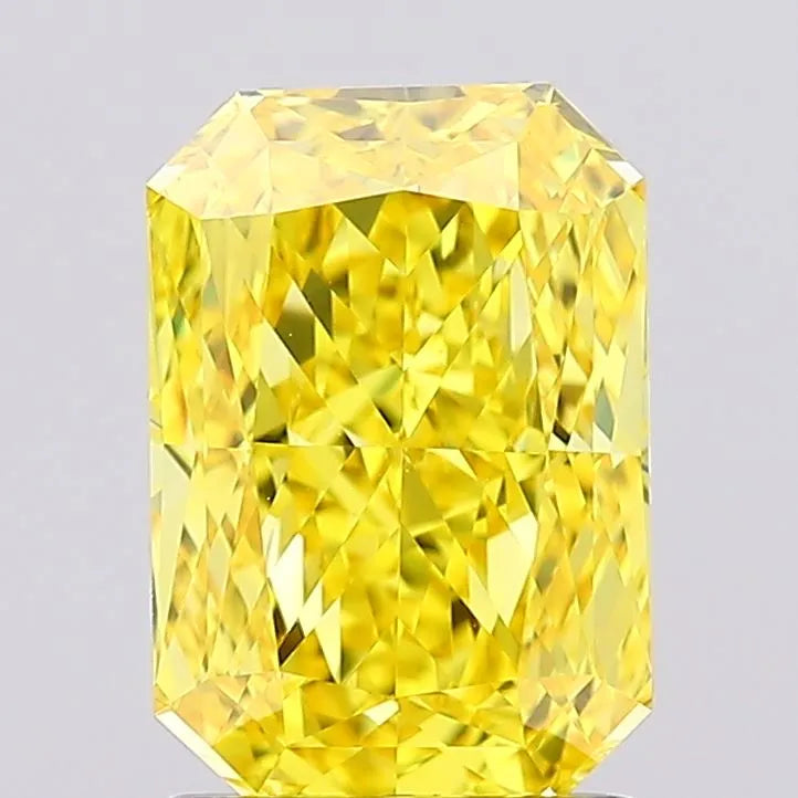 1.72ct Radiant Lab Grown Diamond (Colour Fancy Vivid Yellow, Clarity VVS1, IGI Certified)
