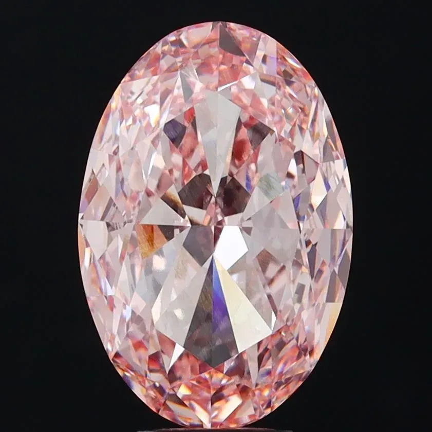 10.02ct Oval Lab Grown Diamond (Colour Fancy Intense Pink, Clarity VVS2, IGI Certified)