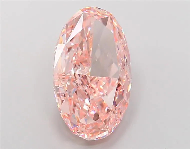 10.06ct Oval Lab Grown Diamond (Colour Fancy Intense Pink, Clarity VS1, IGI Certified)
