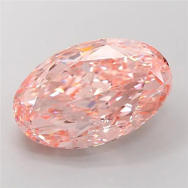 10.56ct Oval Lab Grown Diamond (Colour Fancy Intense Pink, Clarity VVS2, IGI Certified)