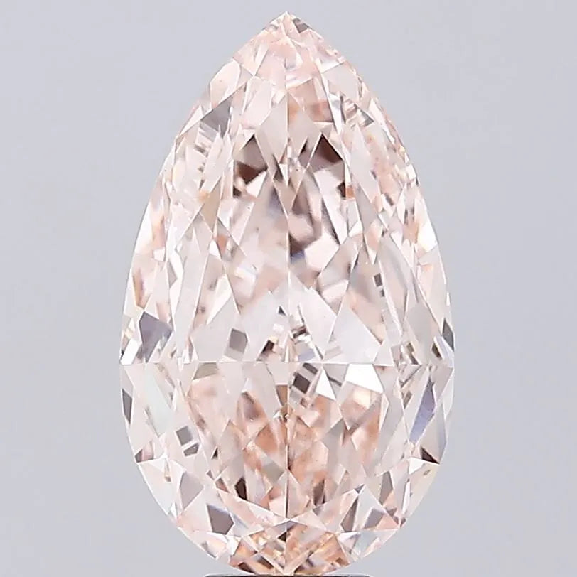 10.81ct Pear Lab Grown Diamond (Colour Fancy Brown Pink, Clarity VS1, IGI Certified)