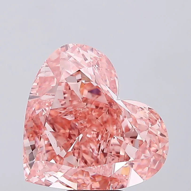 11.03ct Heart Lab Grown Diamond (Colour Fancy Vivid Pink, Clarity VS1, IGI Certified)