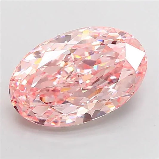 11.55ct Oval Lab Grown Diamond (Colour Fancy Intense Pink, Clarity VS1, IGI Certified)