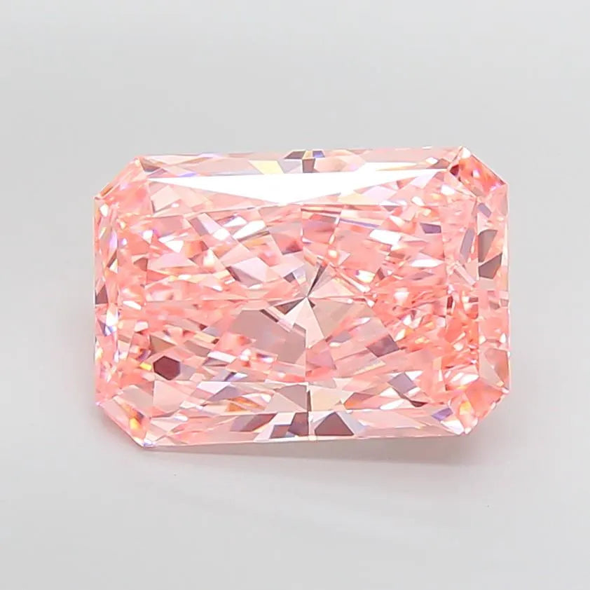 12.56ct Radiant Lab Grown Diamond (Colour Fancy Vivid Pink, Clarity VVS2, IGI Certified)