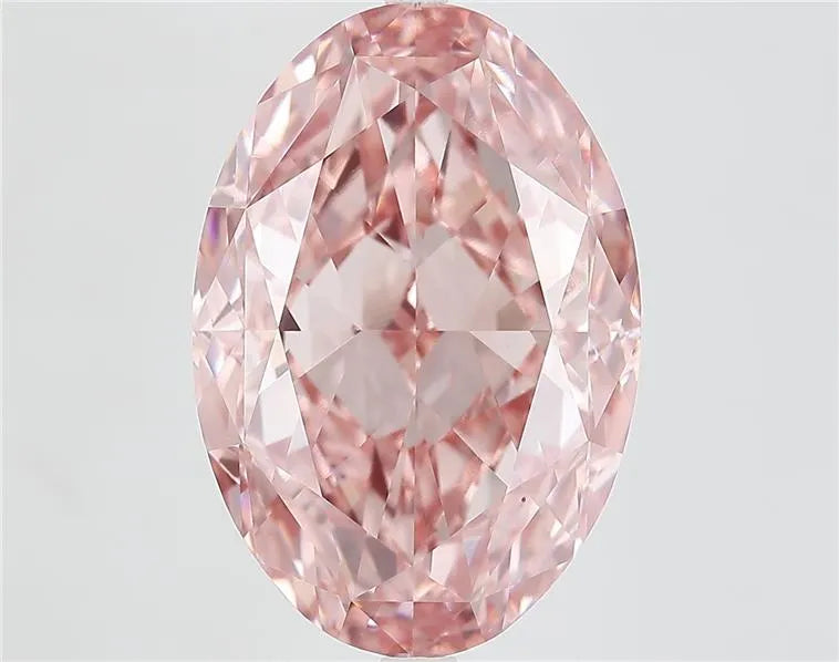 14.24ct Oval Lab Grown Diamond (Colour Fancy Vivid Pink, Clarity VVS2, IGI Certified)
