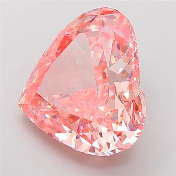 15.31ct Heart Lab Grown Diamond (Colour Fancy Vivid Pink, Clarity VS1, IGI Certified)