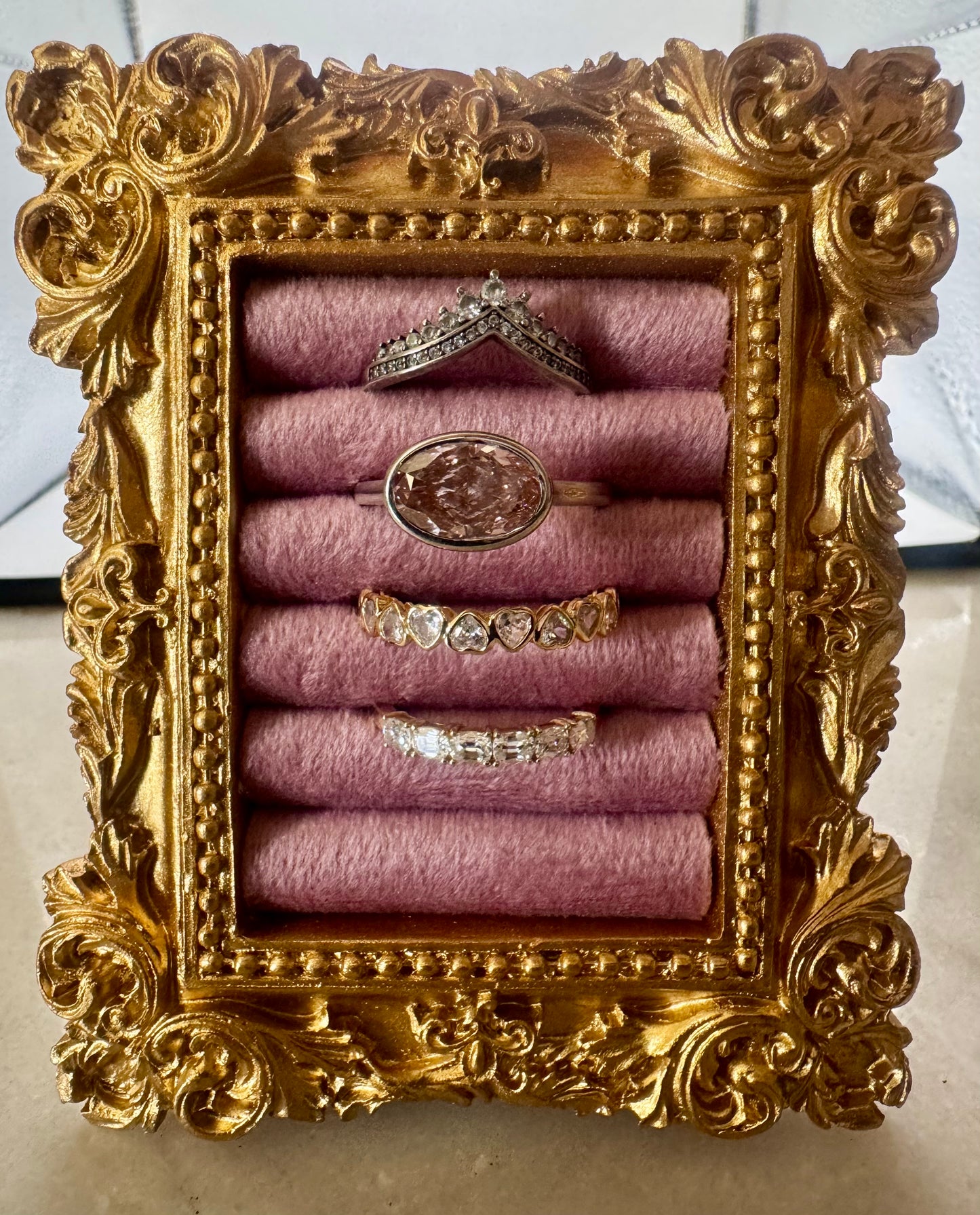 Jewelry Frame Display - Pink