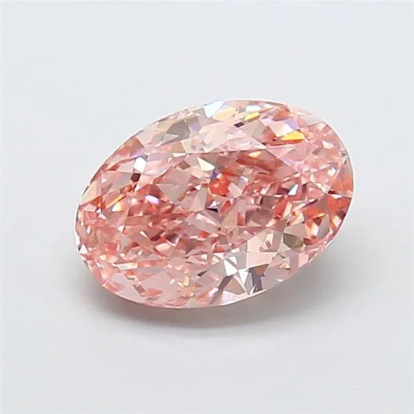 2.00ct Oval Lab Grown Diamond (Colour Fancy Intense Pink, Clarity VS1, IGI Certified)