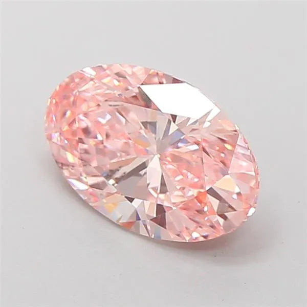 2.00ct Oval Lab Grown Diamond (Colour Fancy Intense Pink, Clarity VS2, IGI Certified)