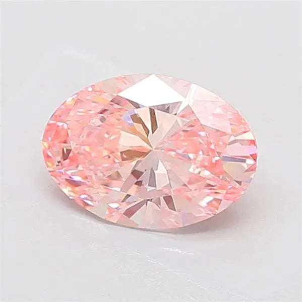 2.00ct Oval Lab Grown Diamond (Colour Fancy Vivid Pink, Clarity VVS2, IGI Certified)