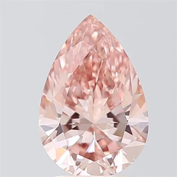 2.00ct Pear Lab Grown Diamond (Colour Fancy Intense Brown Pink, Clarity VS1, IGI Certified)