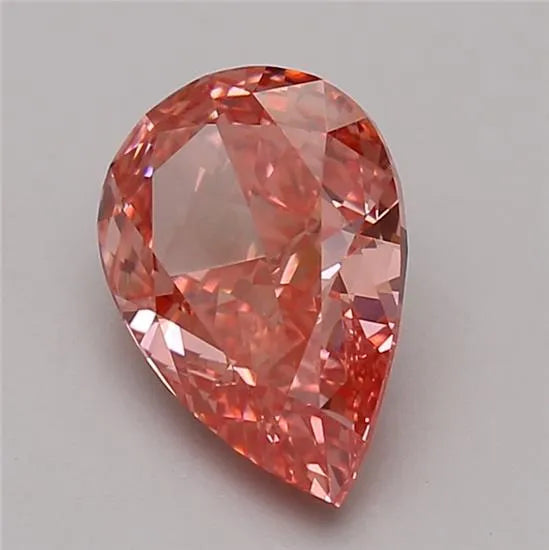 2.00ct Pear Lab Grown Diamond (Colour Fancy Vivid Pink, Clarity VS1, Cut VG, IGI Certified)