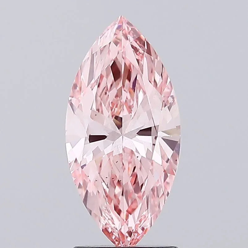 2.01ct Marquise Lab Grown Diamond (Colour Fancy Vivid Pink, Clarity VS2, IGI Certified)