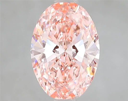 2.01ct Oval Lab Grown Diamond (Colour Fancy Vivid Pink, Clarity VS1, IGI Certified)