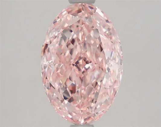 2.03ct Oval Lab Grown Diamond (Colour Fancy Intense Pink, Clarity VS1, IGI Certified)