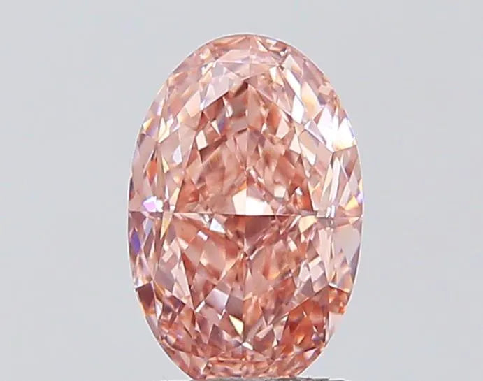 2.03ct Oval Lab Grown Diamond (Colour Fancy Vivid Pink, Clarity VVS2, IGI Certified)