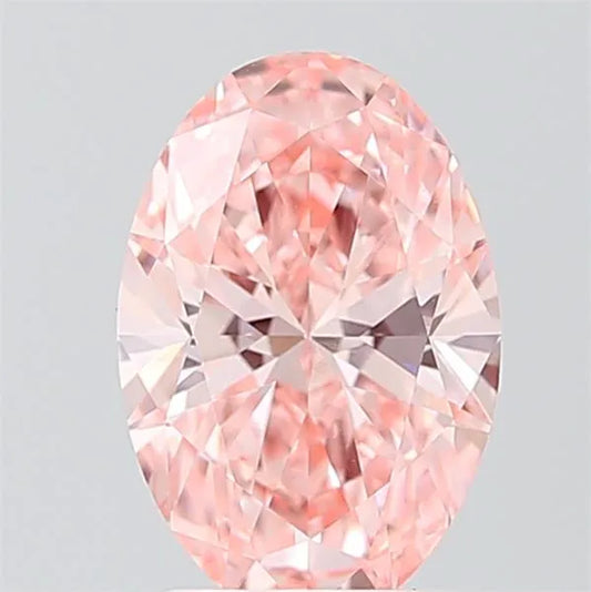2.06ct Oval Lab Grown Diamond (Colour Fancy Vivid Pink, Clarity VVS2, IGI Certified)