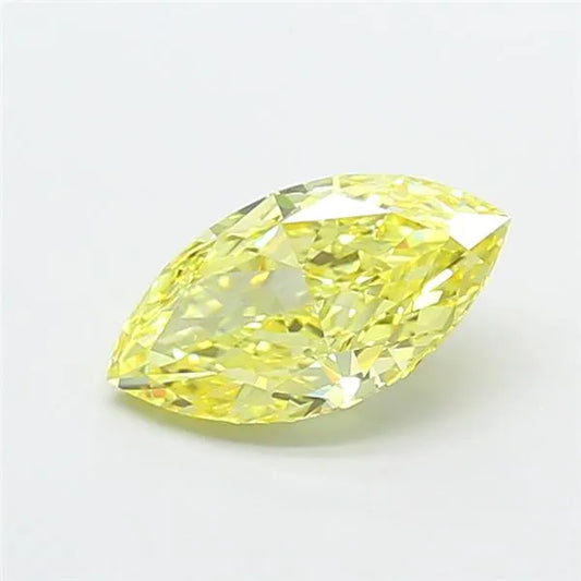 2.08ct Marquise Lab Grown Diamond (Colour Fancy Intense Yellow, Clarity VVS2, IGI Certified)